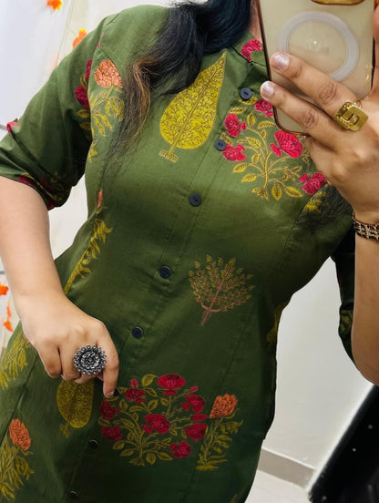 Premium Floral Cotton Co-ord Set