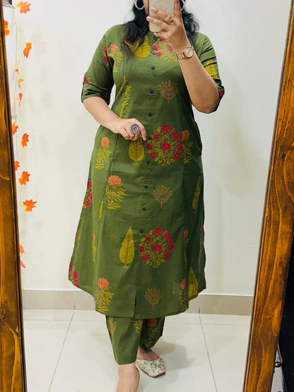 Premium Floral Cotton Co-ord Set