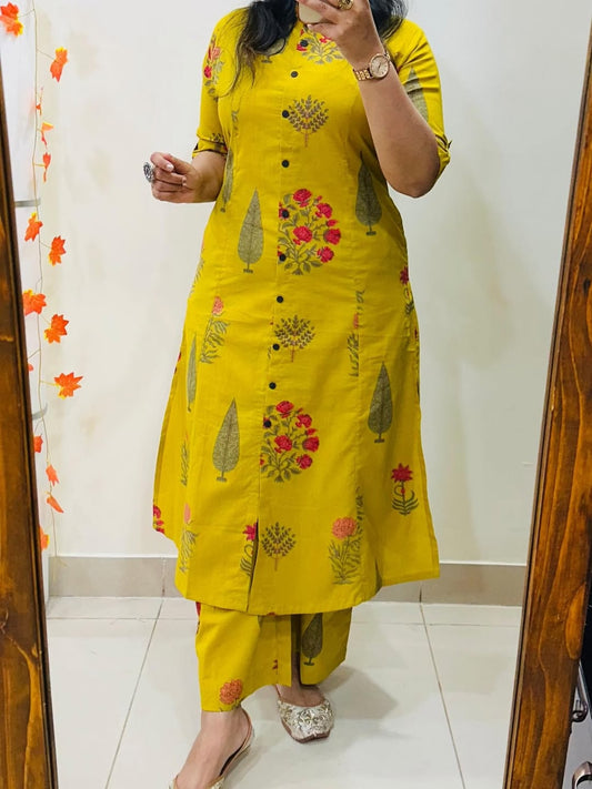 Premium Floral Cotton Co-ord Set
