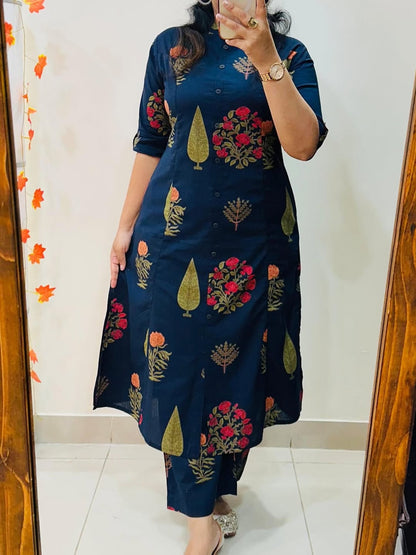 Premium Floral Cotton Co-ord Set