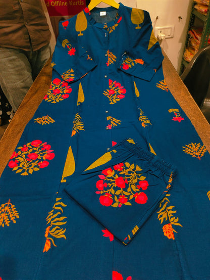 Premium Floral Cotton Co-ord Set