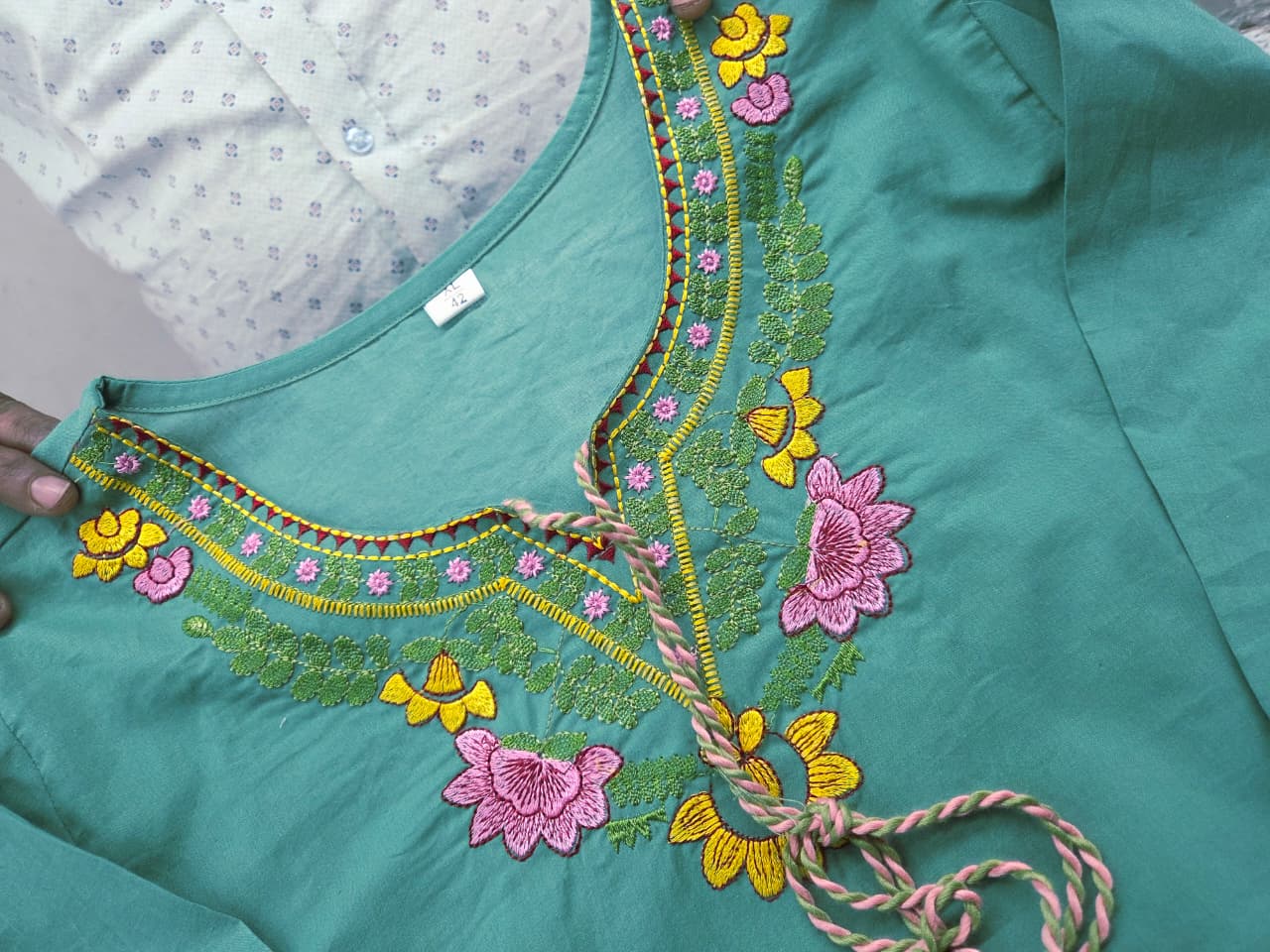Premium Embroidered Cotton Co-ord Set