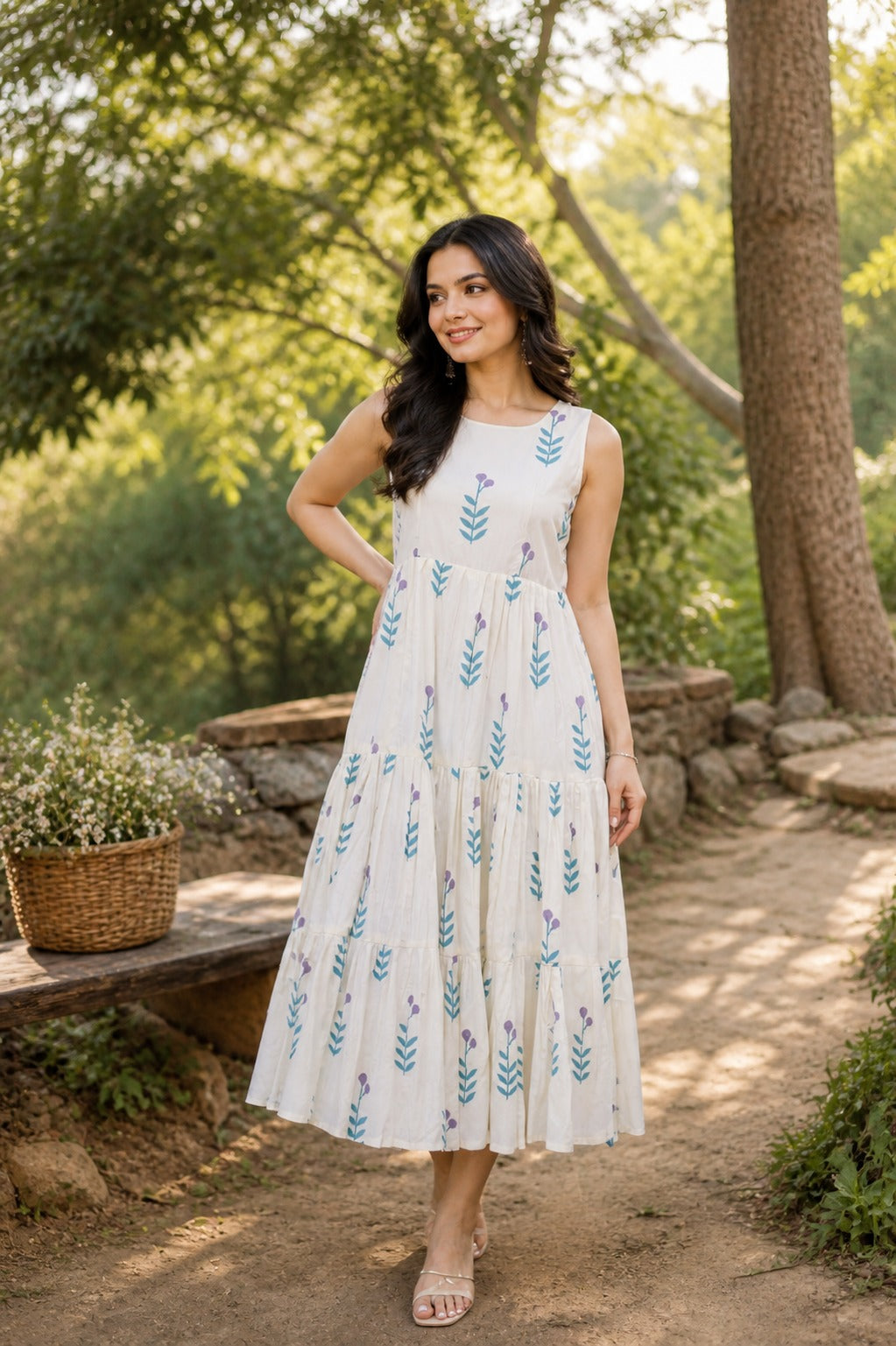 Premium Floral Cotton Printed Dress