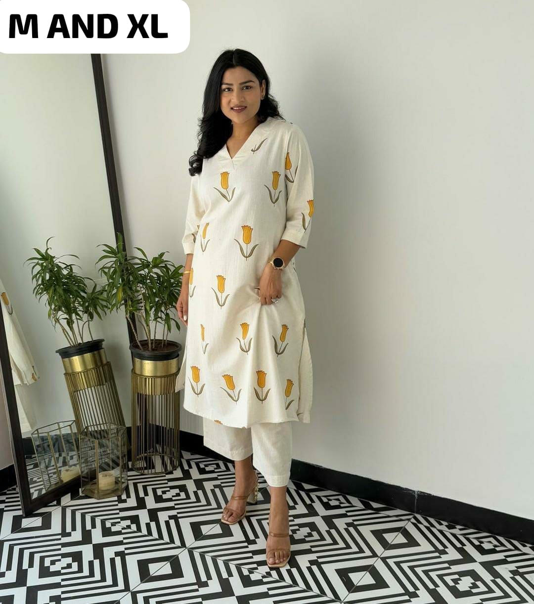 Summer Friendly White Printed Co-ord Set