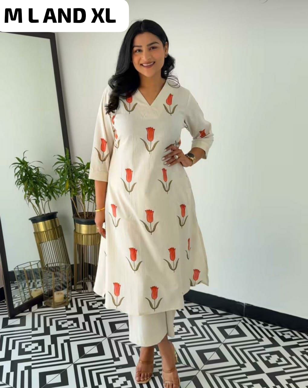 Summer Friendly White Printed Co-ord Set