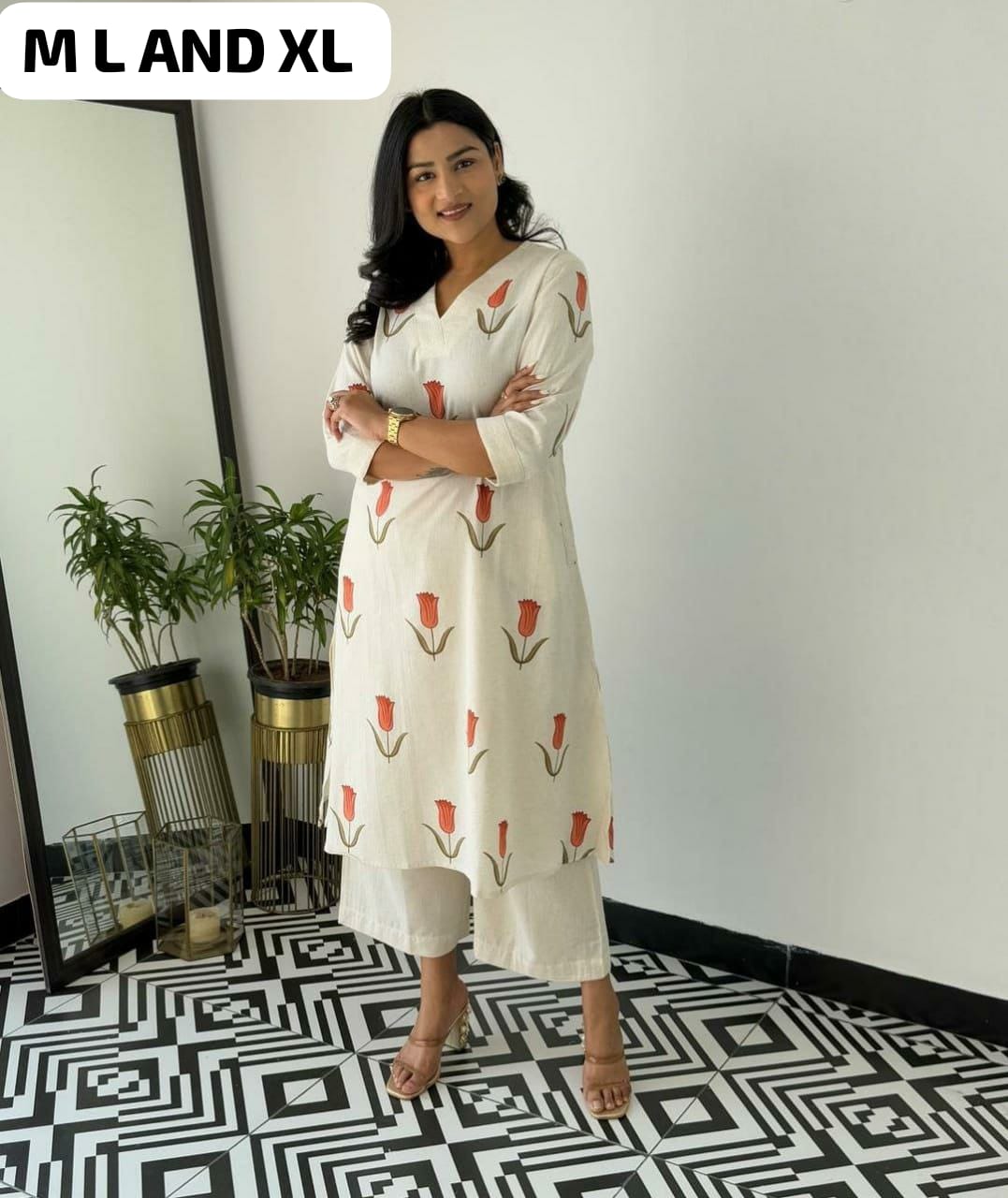 Summer Friendly White Printed Co-ord Set
