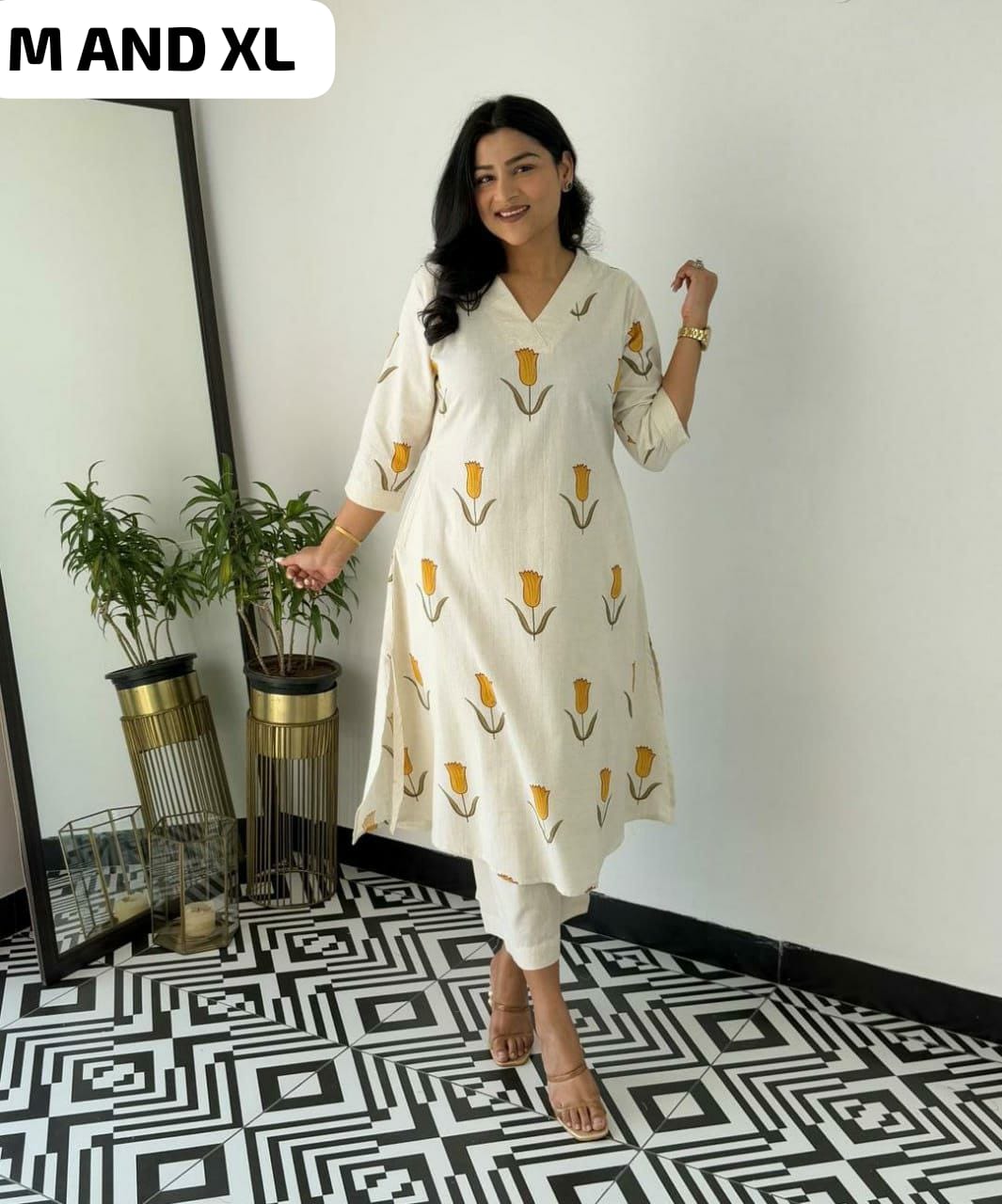 Summer Friendly White Printed Co-ord Set