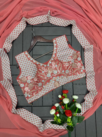 Designer Party Wear Shrug With Sharara Set