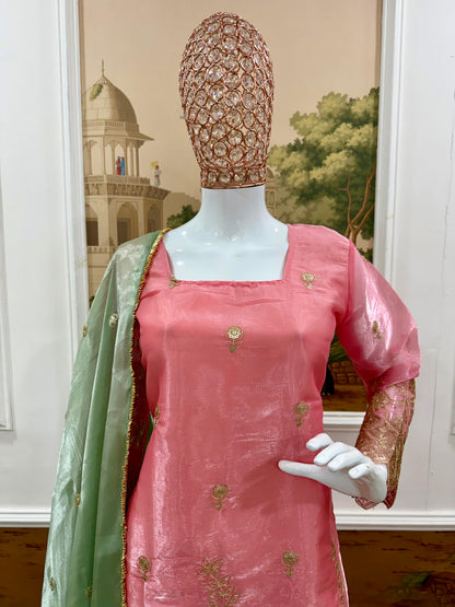Stunning Designer Kurti, Plazo, Dupatta Set