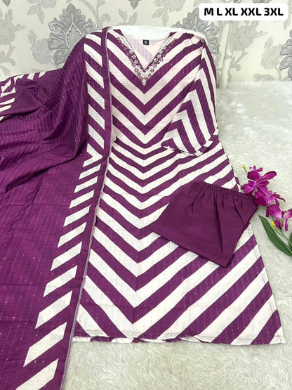 Morgan Silk Sequence Digital Print Suit Set