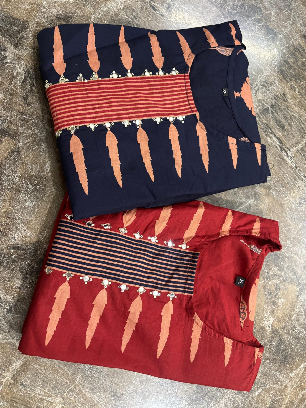 Elegant Printed Cotton Kurta 3-Piece Set