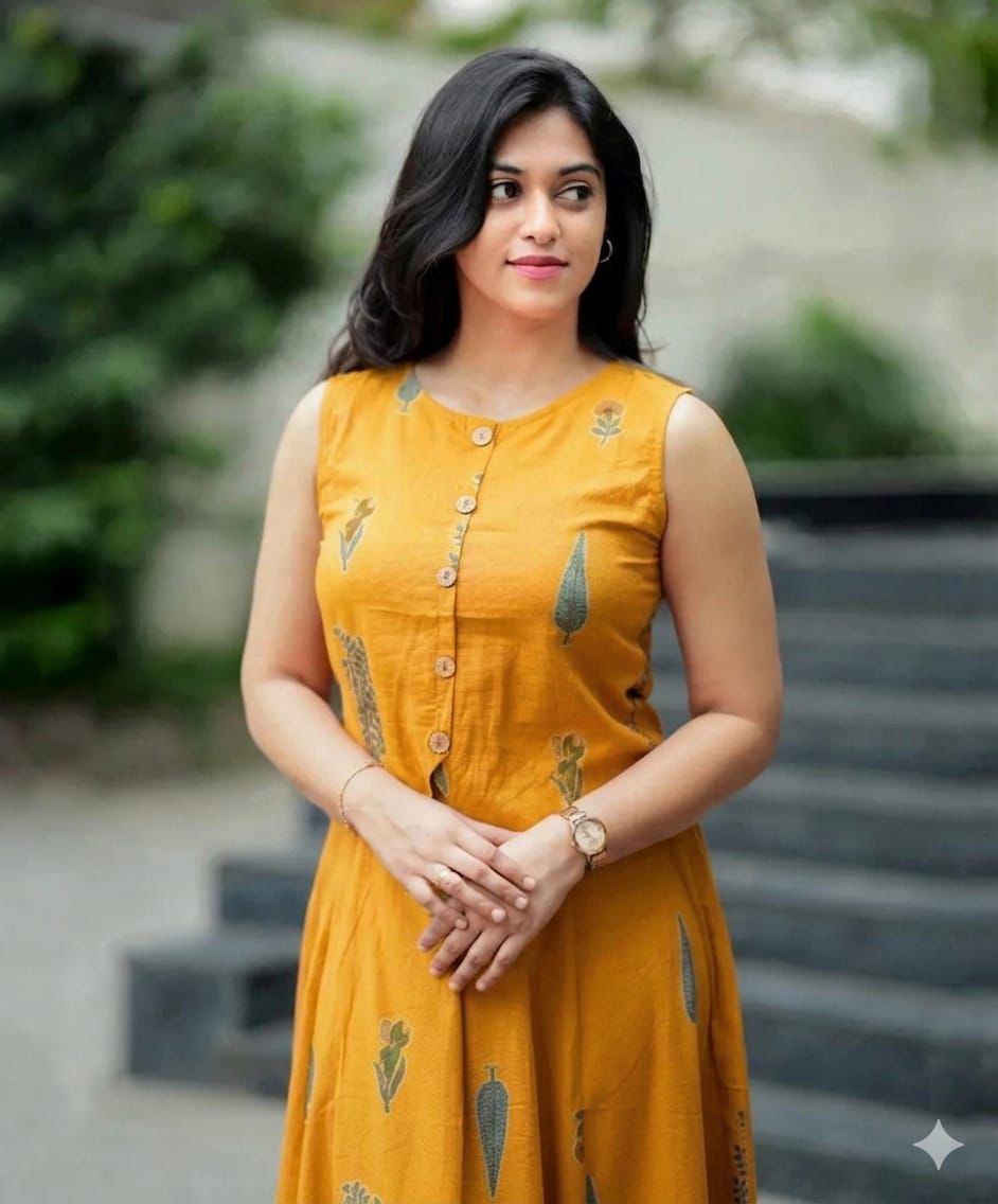 Sunshine Printed Cotton Skirt Top Set