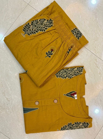 Sunshine Printed Cotton Skirt Top Set