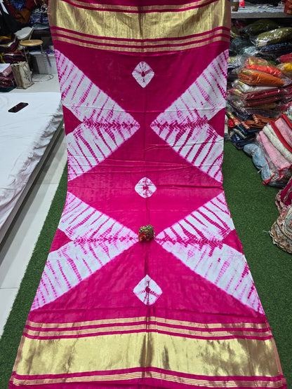 New Semi Gajji Silk Batik Dupatta