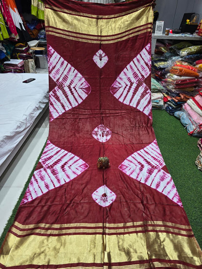 New Semi Gajji Silk Batik Dupatta