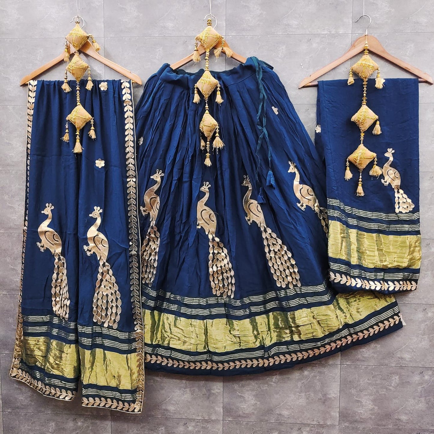 Stunning Modal Gajji Silk Lehenga Set