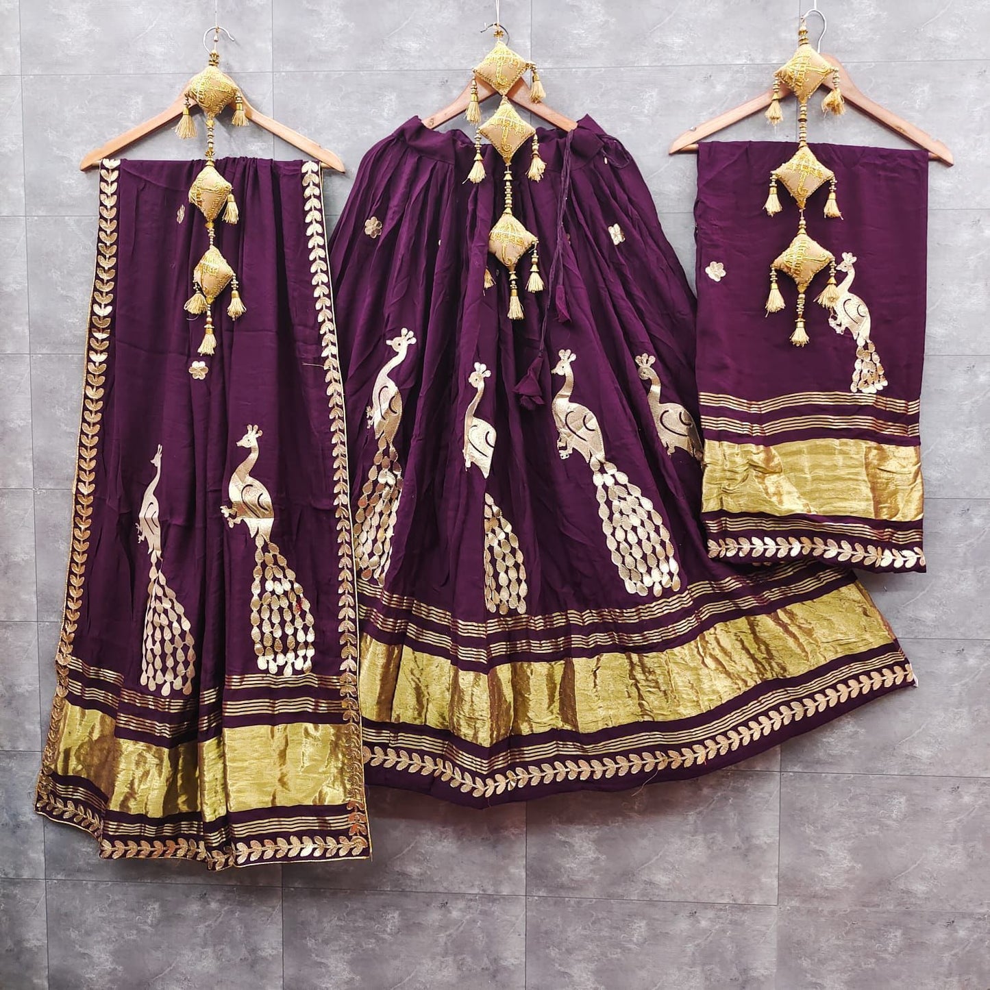 Stunning Modal Gajji Silk Lehenga Set