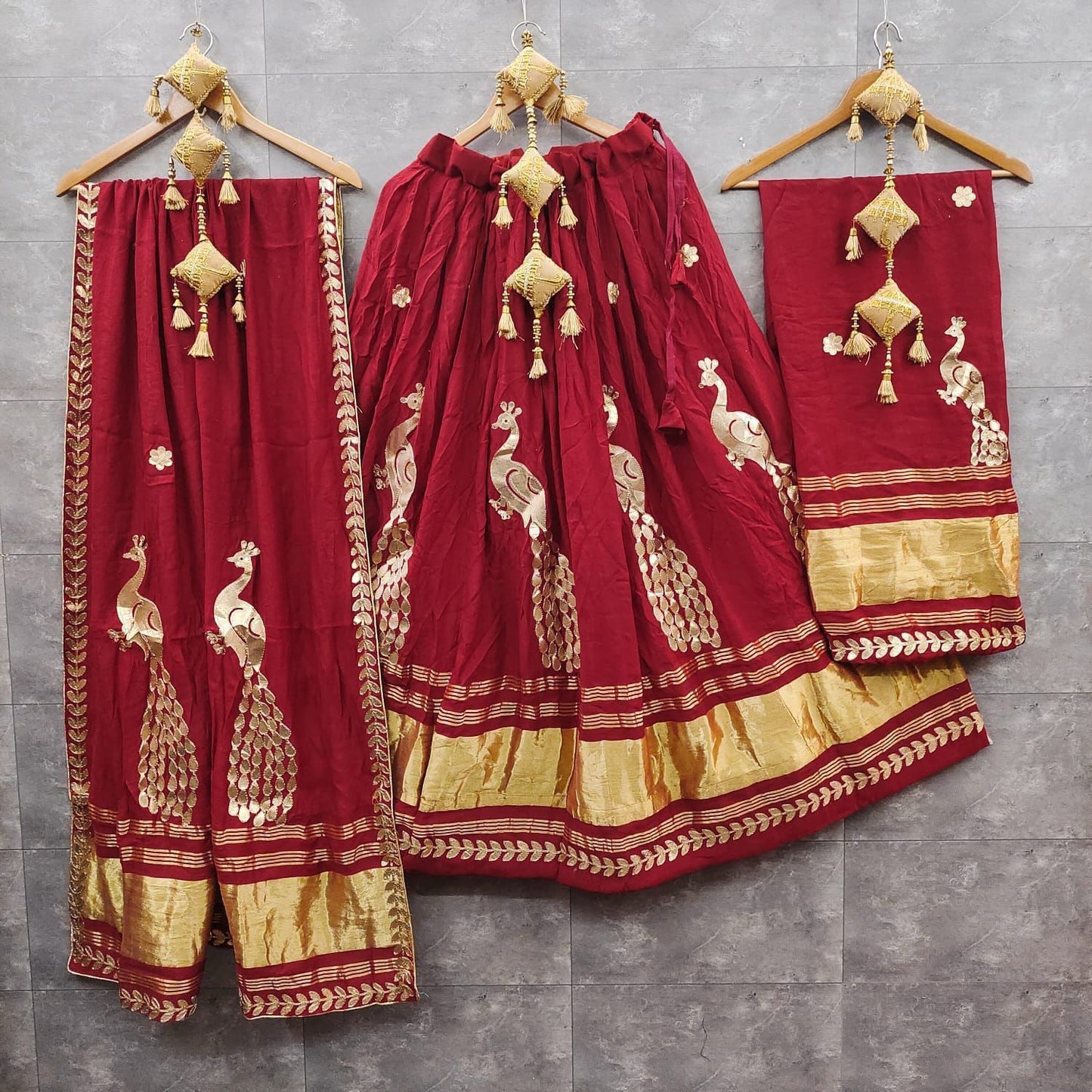 Stunning Modal Gajji Silk Lehenga Set