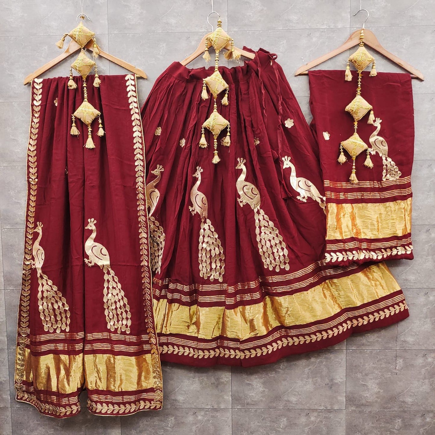 Stunning Modal Gajji Silk Lehenga Set