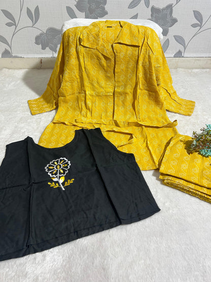 Summer Special Cord Set With Stylish Shrug