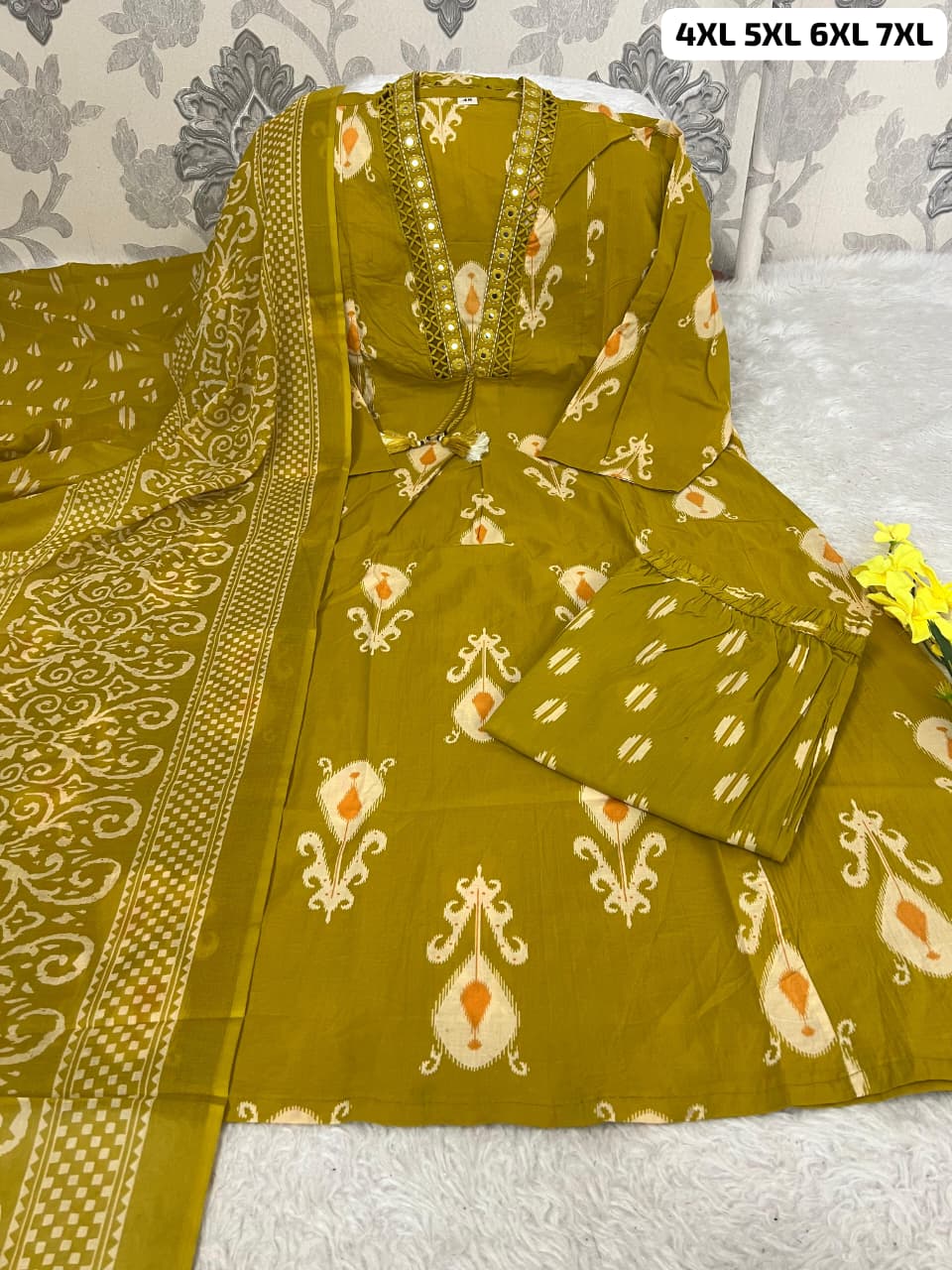 Elegant Pure Mul Cotton Kurti Set