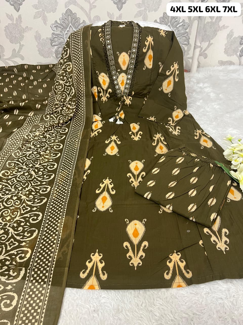Elegant Pure Mul Cotton Kurti Set