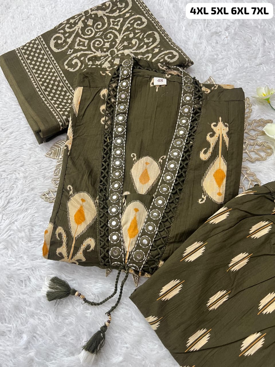 Elegant Pure Mul Cotton Kurti Set