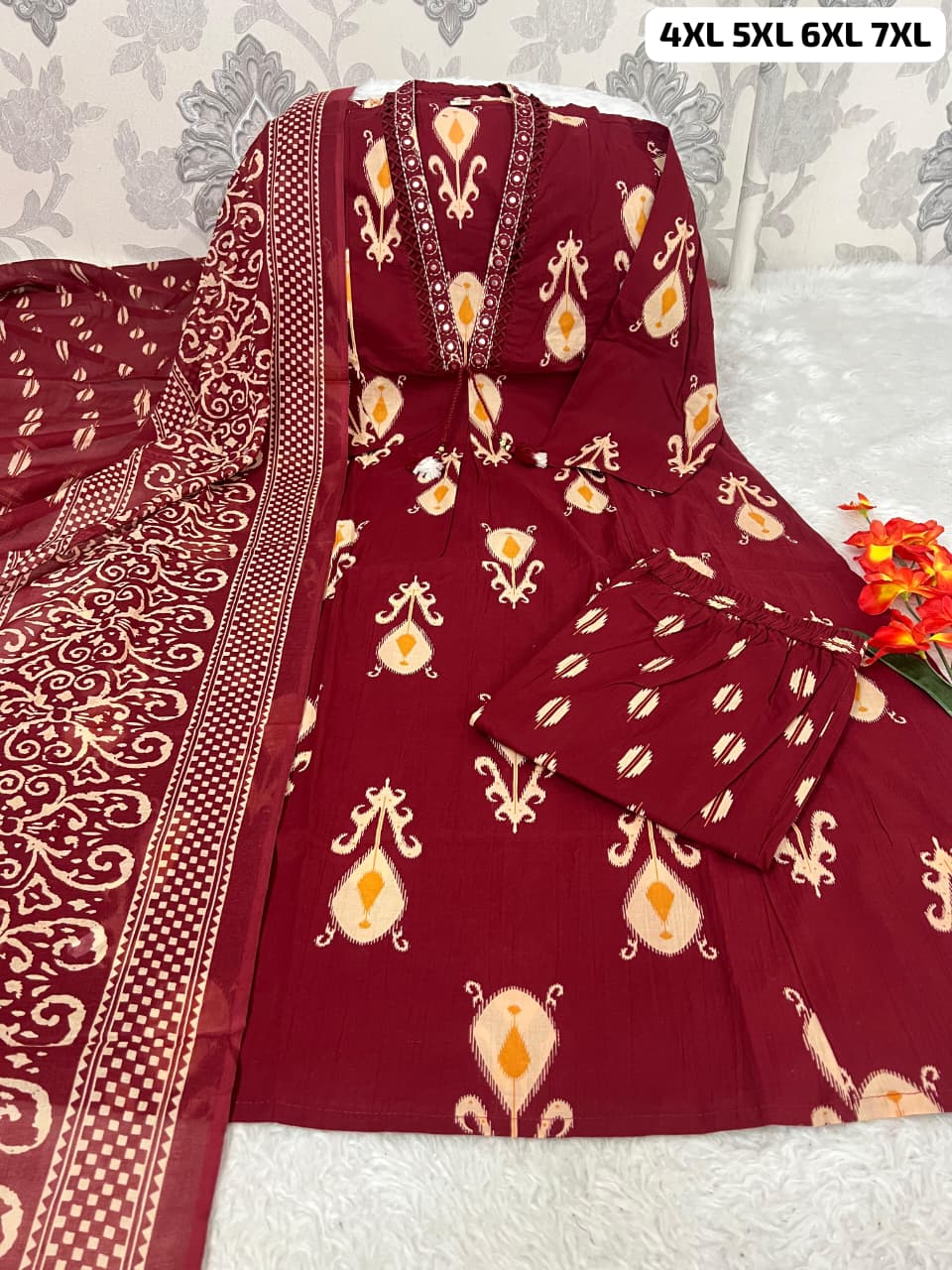 Elegant Pure Mul Cotton Kurti Set