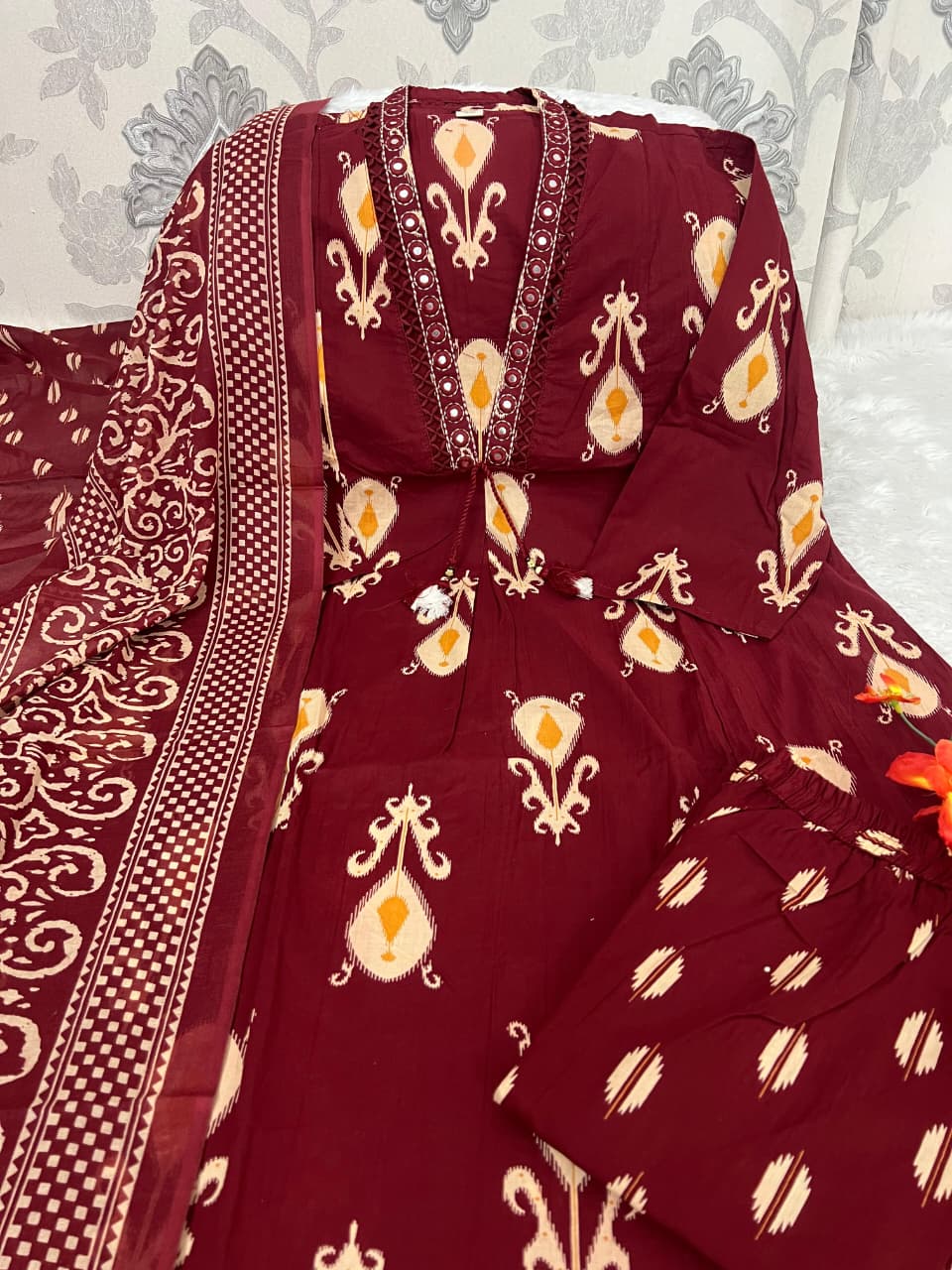 Elegant Pure Mul Cotton Kurti Set