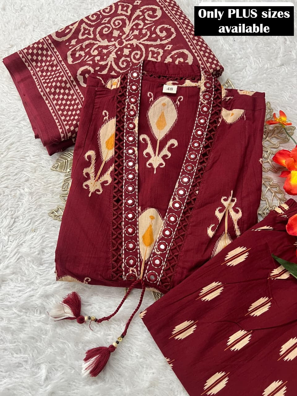 Elegant Pure Mul Cotton Kurti Set