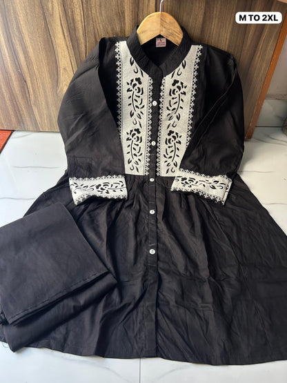 Stylish Embroidered Top Co-ord Set