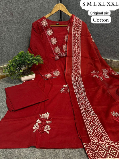 Premium Jaipuri Cotton Kurta Pant Set