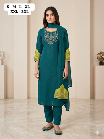 Premium 3-Piece Cotton Kurta Set