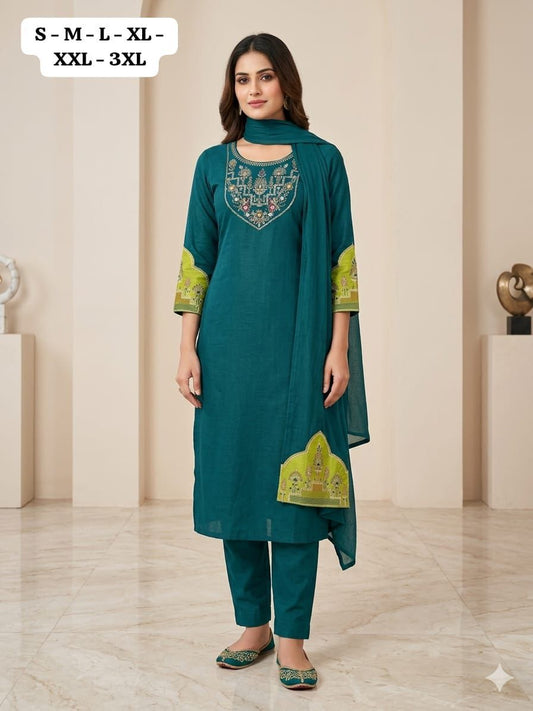 Premium 3-Piece Cotton Kurta Set