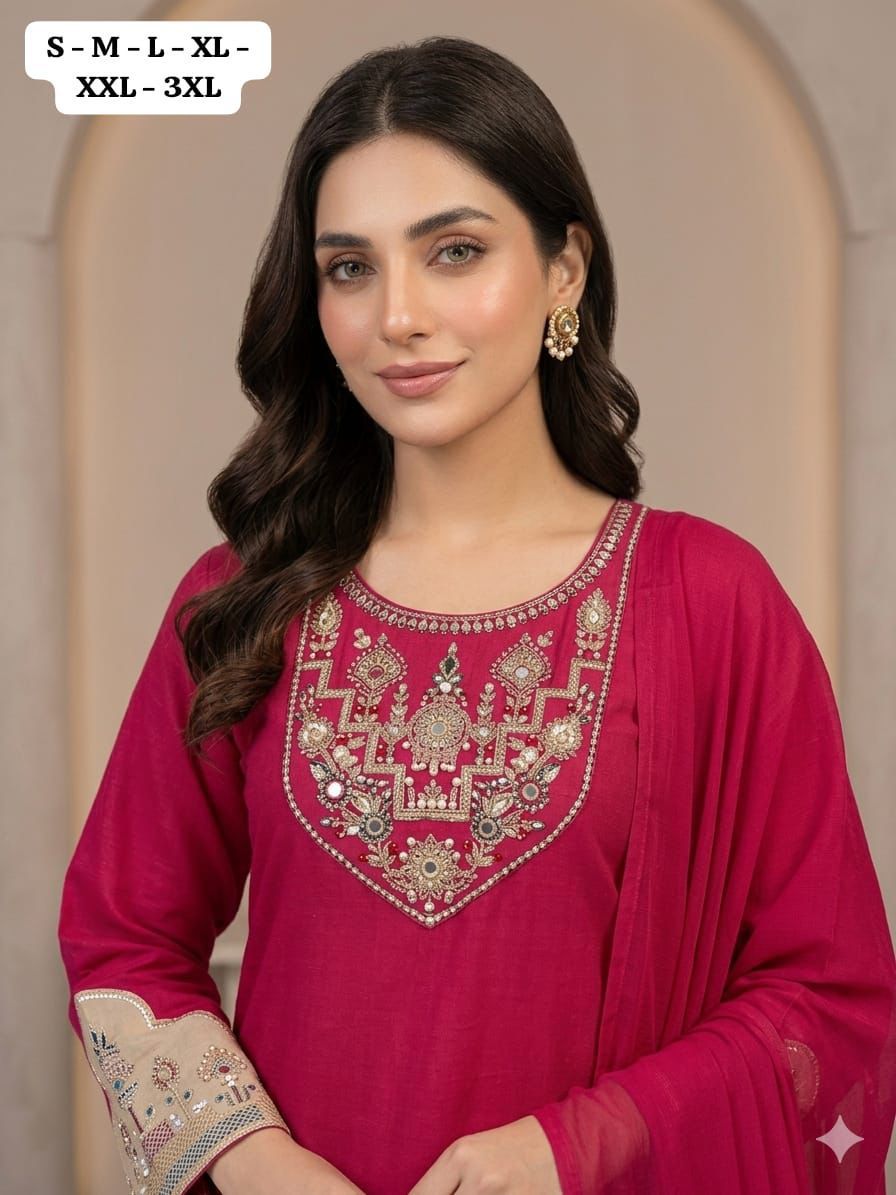 Premium 3-Piece Cotton Kurta Set