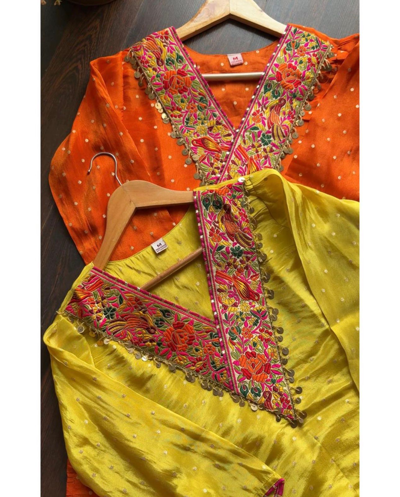 Premium Embroidered Chanderi Kurta Set