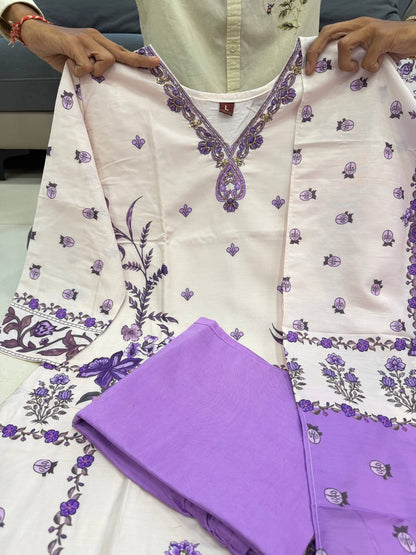 Premium 3-Piece Berry Silk Suit Set