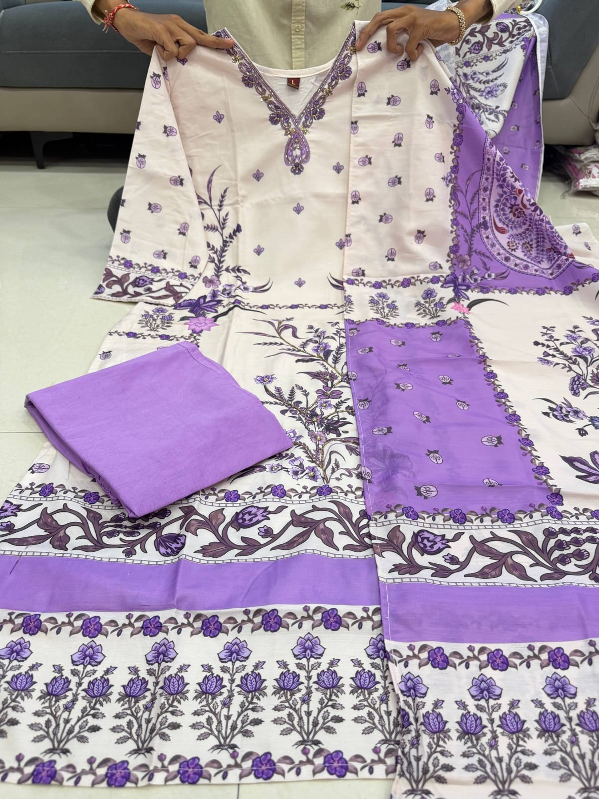 Premium 3-Piece Berry Silk Suit Set