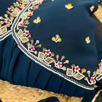 Premium Mul Chanderi Cotton Anarkali Set