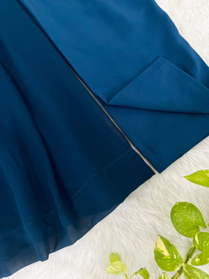 Premium Mul Chanderi Cotton Anarkali Set