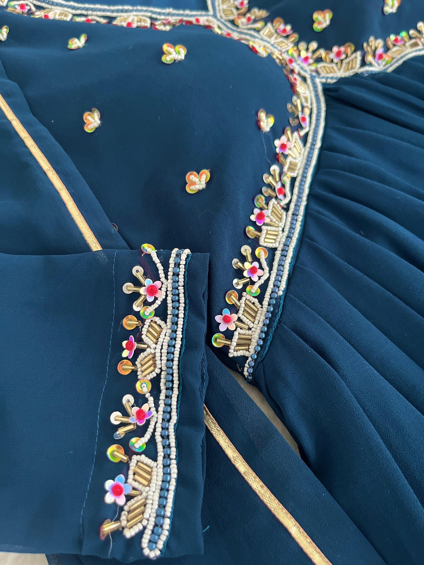 Premium Mul Chanderi Cotton Anarkali Set