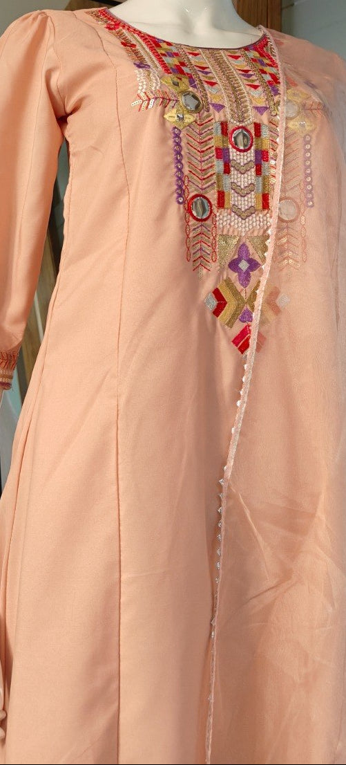 Elegant Pink Kurta Pant Dupatta Set