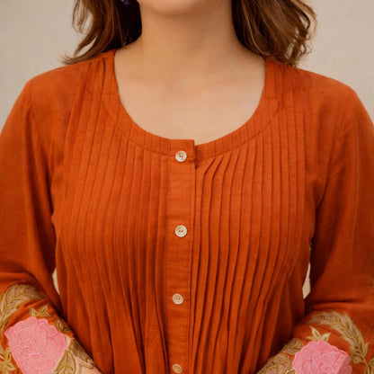 Stylish Floral Embroidered Co-ord Set