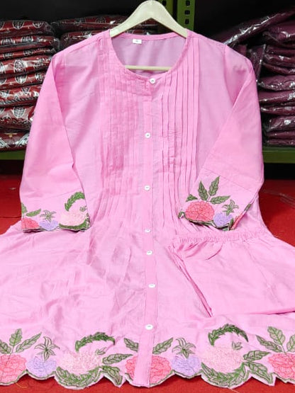 Stylish Floral Embroidered Co-ord Set