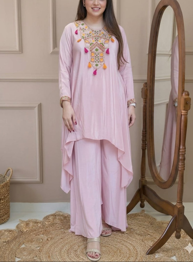 Stylish Peplum Plazo Set