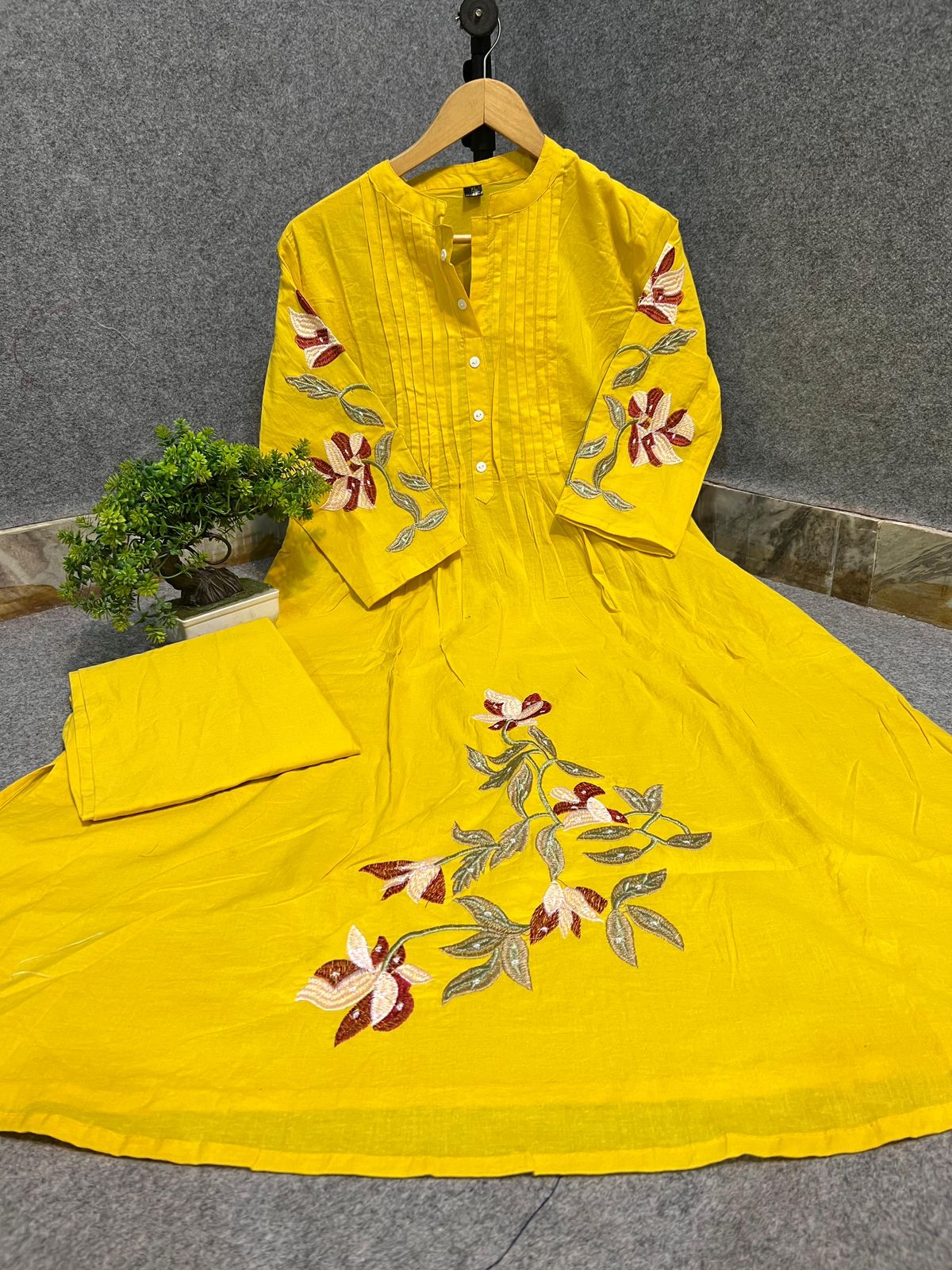 Beautiful Embroidered Cotton Co-ord Set