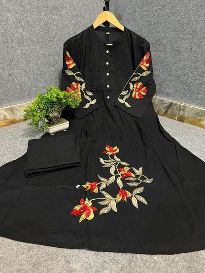 Beautiful Embroidered Cotton Co-ord Set