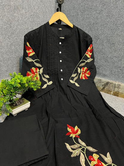 Beautiful Embroidered Cotton Co-ord Set