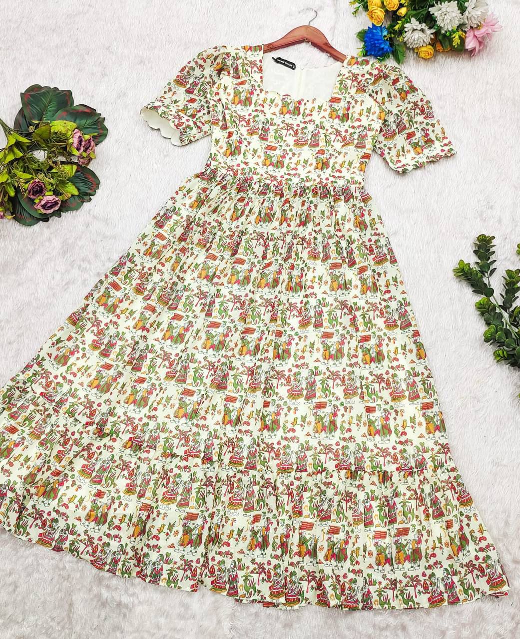 Beautiful Tribal Print Maxi Dress