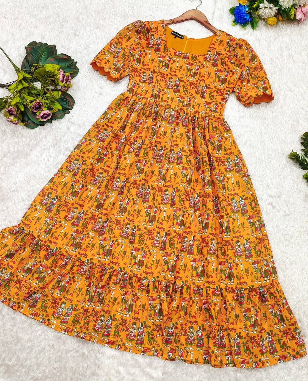 Beautiful Tribal Print Maxi Dress